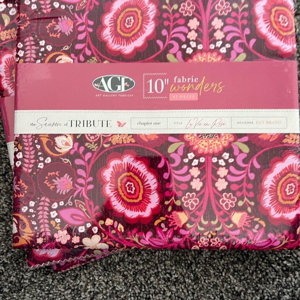 Floral Fabric Bundle - Pink and Red
